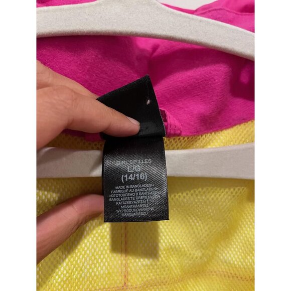 The North Face Girls HyVent Rain Jacket – Pink/Yellow (L 14/16) - Picture 7 of 7
